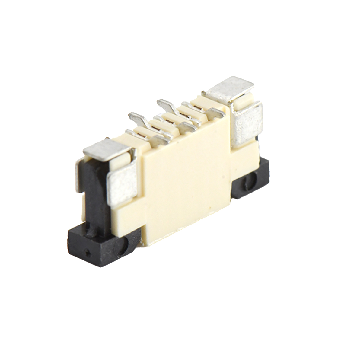 FPC 1.0Pitch-H5.5立贴抽屉式 正脚位 5pin 本色 镀亮锡